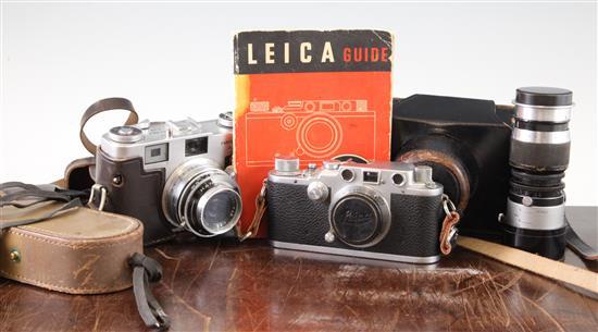A Leica III camera, etc.